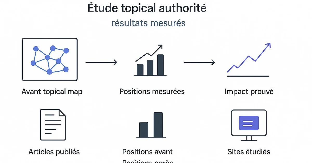 Étude topical authority : résultats mesurés en SEO