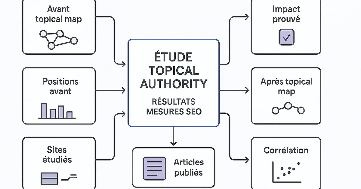 Méthodologie : Étude topical authority : résultats mesurés en SEO