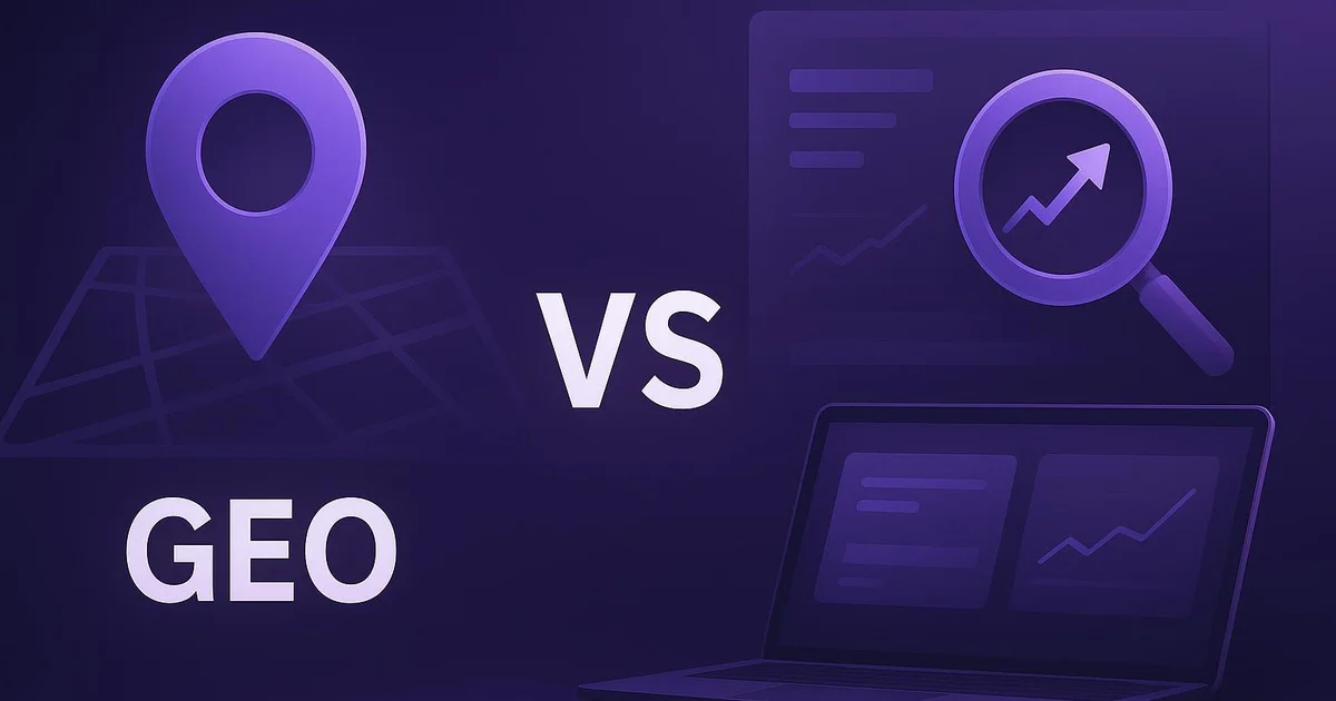 GEO vs SEO : différences, complémentarité et stratégie 2026