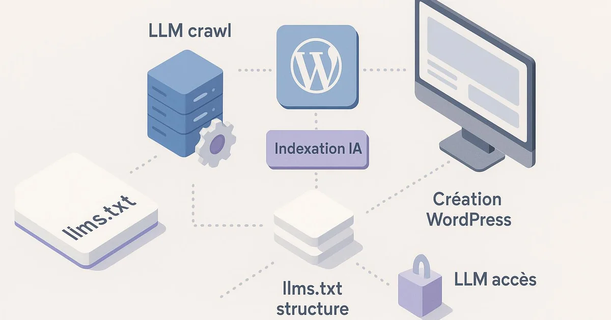 Illustration : llms.txt WordPress : le guide complet pour 2026