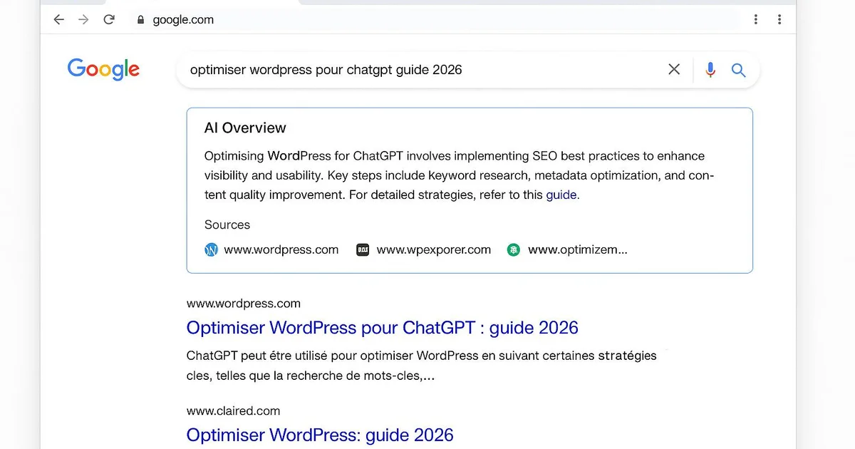 Optimiser WordPress pour ChatGPT : guide 2026