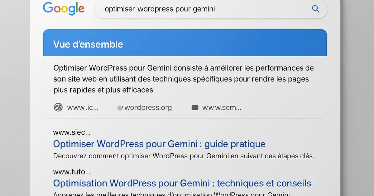 Optimiser WordPress pour Google Gemini : guide complet 2026