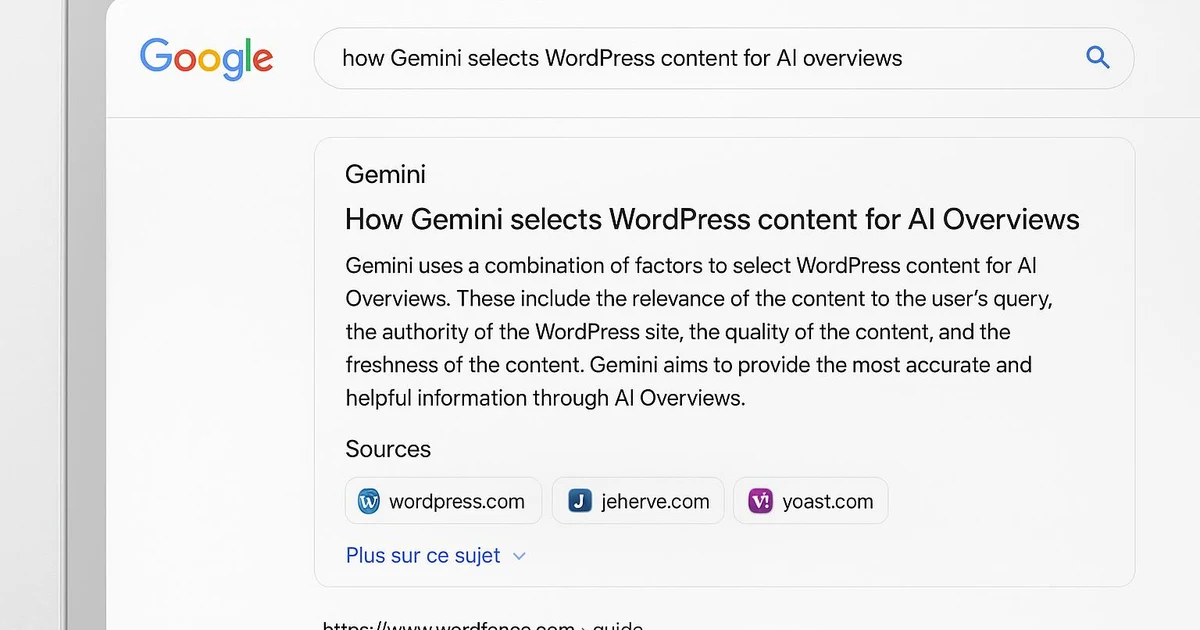 Méthodologie : Optimiser WordPress pour Google Gemini : guide complet 2026